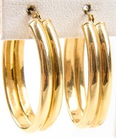 Jewelry 10kt Yellow Gold Hoop Earrings