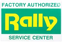 Rally Service Center Metal Sign