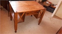 Vintage handmade wooden desk