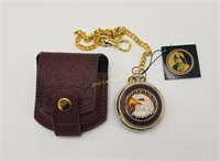 Franklin Mint Alaska Bald Eagle Pocket Watch