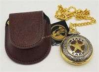 Franklin Mint Wyatt Earp Western Pocket Watch