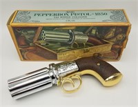 Avon Pepperbox Pistol Cologne Bottle W/ Box