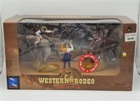New Western Rodeo Champion Toy Set Bulls Move