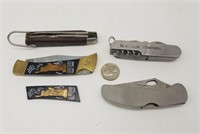 4 Pocket Knives Statue Of Liberty Klein Tools
