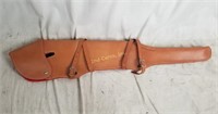 Leather Rifle Gun Holster Hunting Western Scabbard