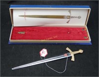 Szczerbiec Polish Sword Letter Opener In Case