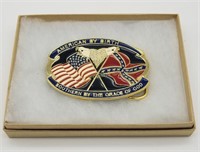American By Birth Southern By God Belt Buckle