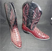 Pair Of Leather Cowboy Boots Size 10.5 Western
