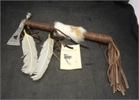 Buffalo Girl Replica Native American Tomahawk Pipe