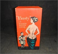 " Busty" Fifth Whiskey Bottle Cover In Box Nude