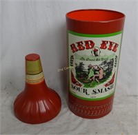 Large Red Eye Sour Smash Tin Bottle Home Decor