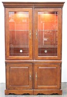 Lighted Curio Cabinet w/Glass Doors