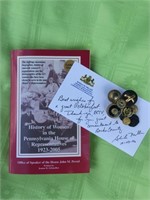 PA House of Reps Book & Ladies Pin