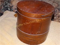 Antique sugar bucket with lid 10"t x 10"d