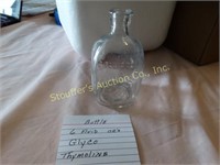 4 1/4" t, glass bottle, 6 fl oz, Glyco Thymoline
