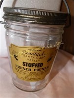 Emma Bradley's stuffed franch prune jar with