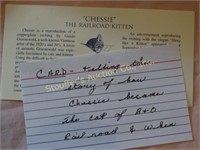 Chessie the Railroad Kitten story card
