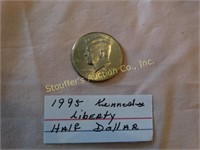 1995 Kennedy half dollar