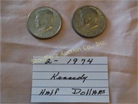 2 - 1974 Kennedy Half Dollar