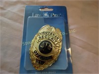 New Lieutenant Security Officer Badge