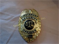 Lieutenant Security Officer Badge