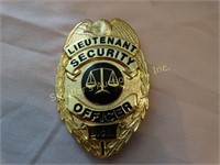 Lieutenant Security Officer Badge