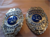 2 used Sergent Security Badges, like new