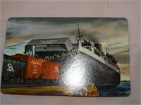 Calendar card 1958, Chessie Train Ferry, 2x3
