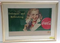 Coca Cola Framed Ad