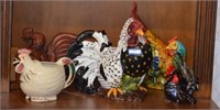 Rooster Tea Pot, Ceramic Roosters, Metal Rooster,