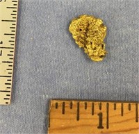 Alaskan gold nugget approximately 9.2 grams  almos