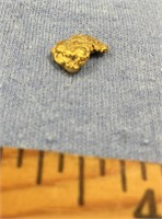 Alaskan gold nugget approximately 2.2 grams  about