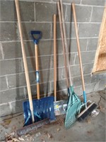 Rakes- Snow Shovels- Push Broom