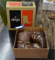 Vtg Infant "Dingo" Boots Size 7 w/ Box