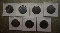 (7) Large Cent Coins