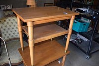 Vtg Mid Century Two Tier Drexes End Table
