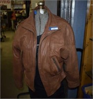 Ladies' Sz S Leather Bomber Jacket by