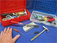 2 small tool kits with smaller tools (for crafts?)
