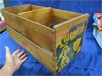 old wooden orange crate - california