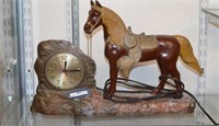 Metal Western Themed Electric Clock