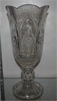 Large Cut Crystal Vase ( Two Small Chips in Rim)