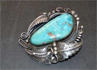 46g Sterling & Turquoise Robt. Kelly Navajo Bolo