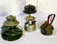 3 Vintage Fuel Can, Coleman & Lantern Lot