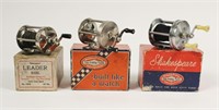 3 Shakespeare Fishing Reels with Boxes