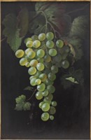 Andrew Way 1826-1888 American Still Life w Grapes