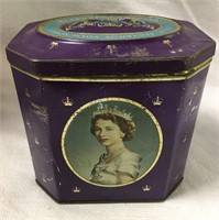 1953 Queen Elizabeth Coronation Tin