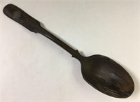 Wooden Spoon With Silver Initial Plaque