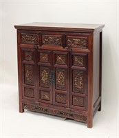 18/19C Chinese Carved Hardwood Cabinet