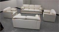 (4)pc MCM Italian Sofa Set ,Love Seat Divan Chairs