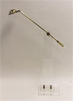 MCM Bauer Lucite & Polished Brass Floor Lamp